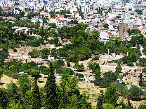 view of the Greek agora
