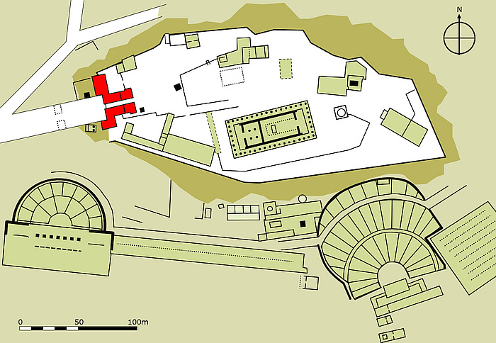 plan of the acropolis