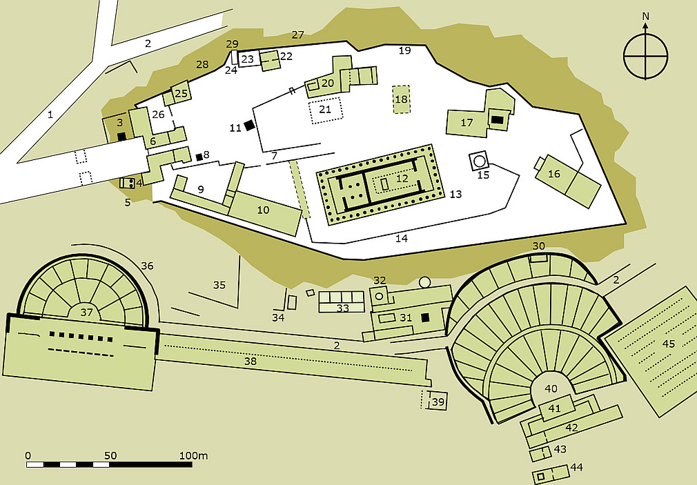 plan of the acropolis