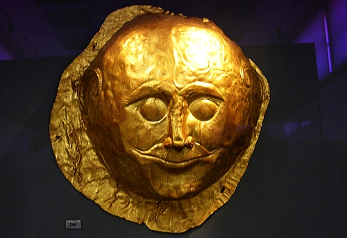 gold mask from Mycenae