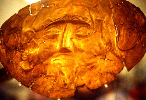 gold mask from Mycenae