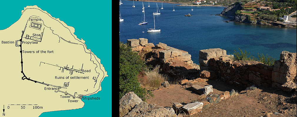 Sounion plan and fortification