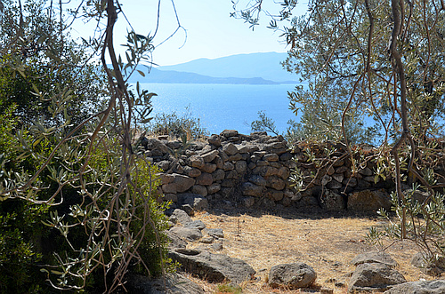 view from Mycenaean sanctuary