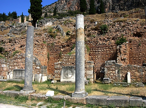 Roman marketplace at the entrance