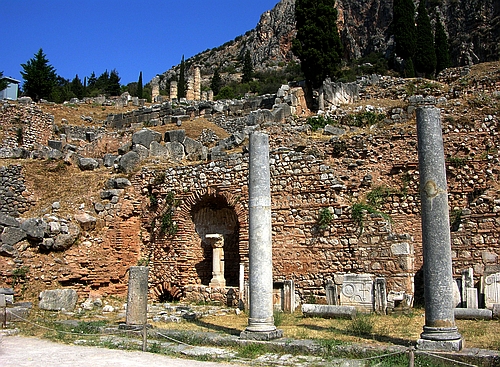Roman marketplace at the entrance