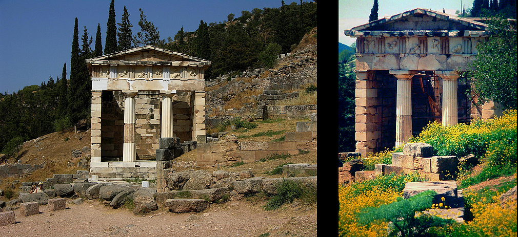 treasury of the Athenians in Delphi