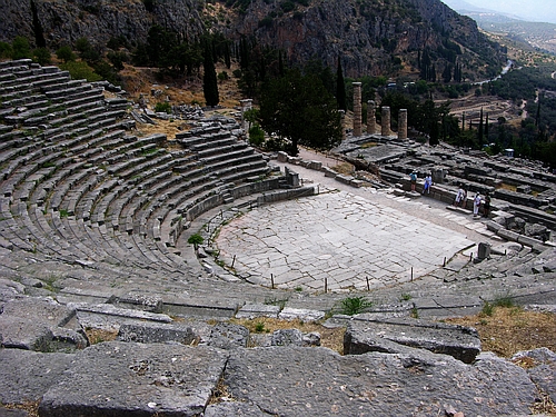 Delphi theatre landscape