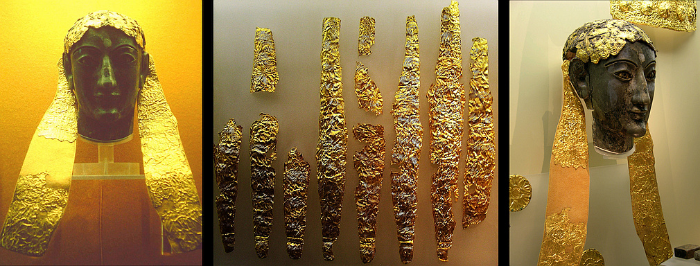 chryselephantine statue and gold