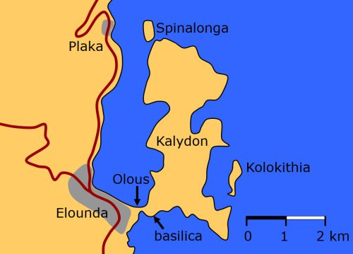 Spinalonga map