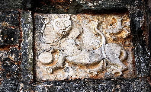 relief plate at the fortress