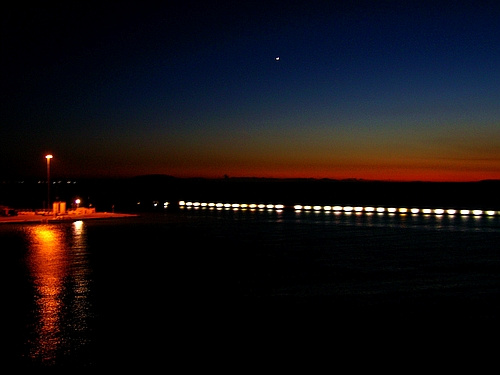 harbour at night