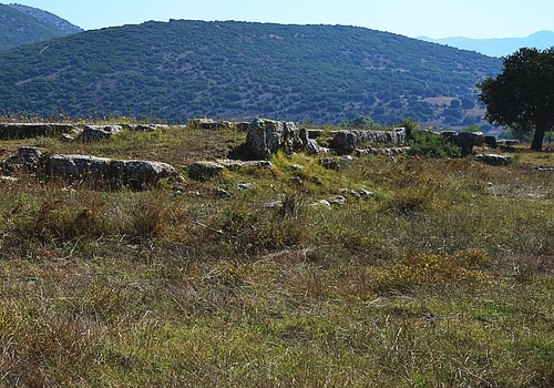 ancient Mantineia city walls