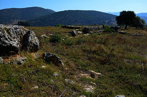 ancient Mantineia city walls
