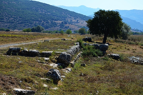 ancient Mantineia city walls