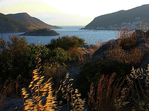 view from Asine acropolis