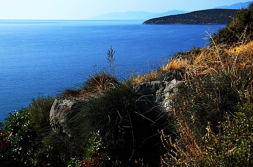 view from Asine acropolis