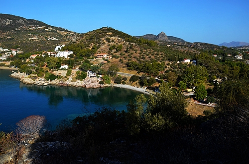 view from Asine acropolis