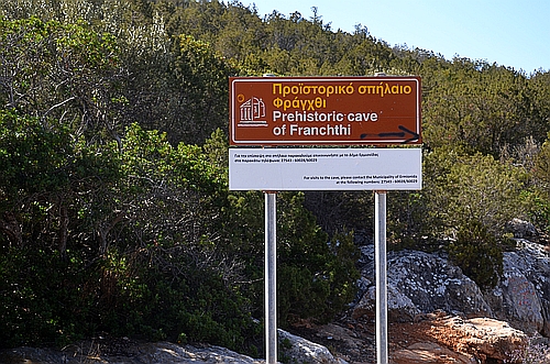 Franchthi cave sign