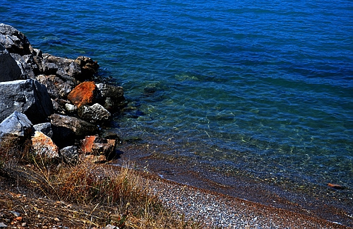 sea and ancient stones