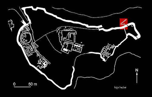 location of the cistern