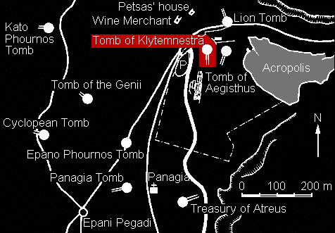location of Tomb of Klytaimnestra