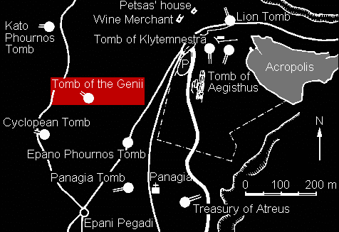 location of the Tomb of the Genii