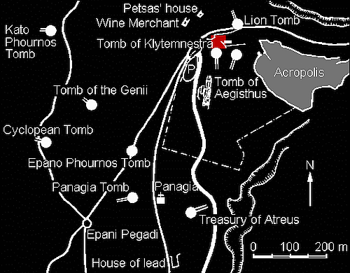 location of Grave Circle B