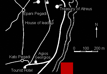 location of the Mycenaean bridge
