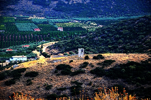 view from Myloi castle