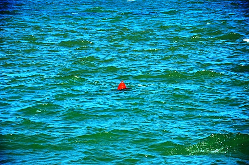sea with buoy
