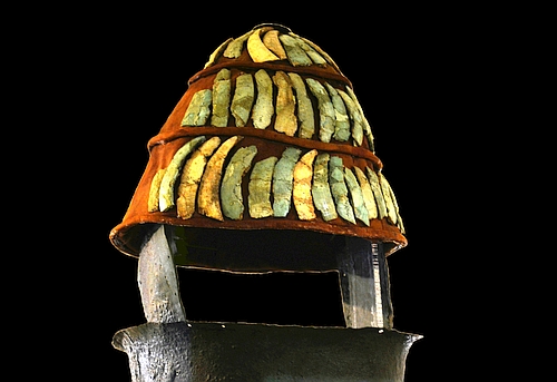 boar's tusks helmet