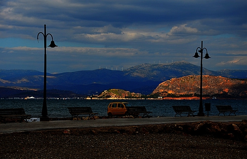 view from Kiveri to Nafplion