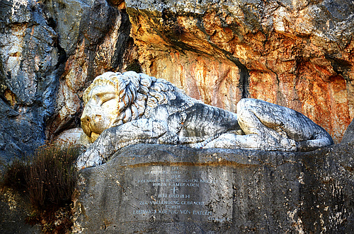 Bavarian Lion sculpture