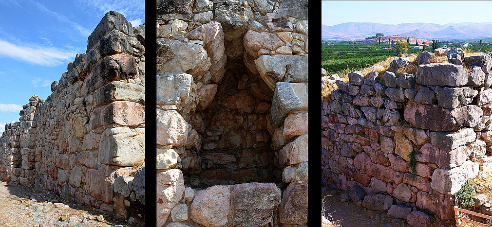 Tiryns fortifications near main gate