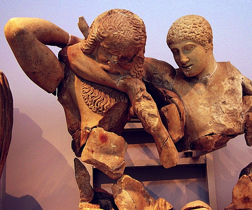 figures of the West pediment