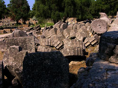 parts of the temple of Zeus