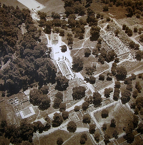 aerial view of Olympia