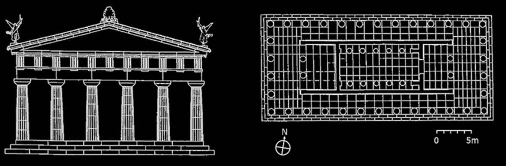 Skillountia temple of Athena plan