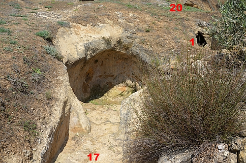 chamber tomb 17 and surroundings