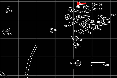 location chamber tomb 20