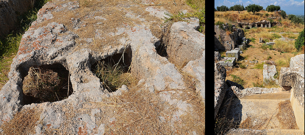 Byzantinian graves and Lerna court