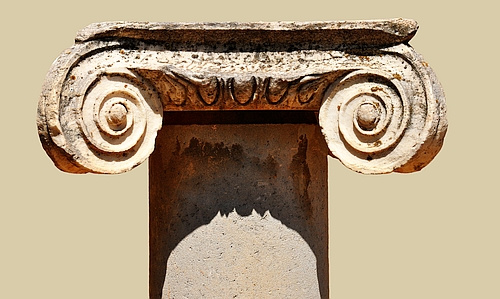 Ionian column capital