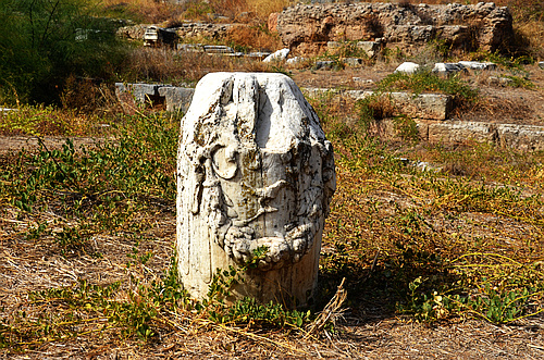 Corinth theatre pillar