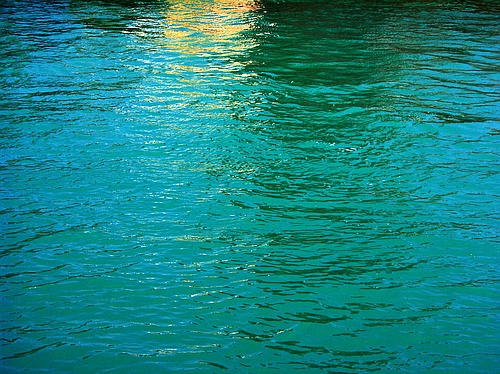 water in the Corinth canal