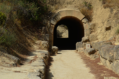tunnel to the stadium