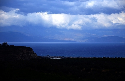 view to the Korinthian Gulf