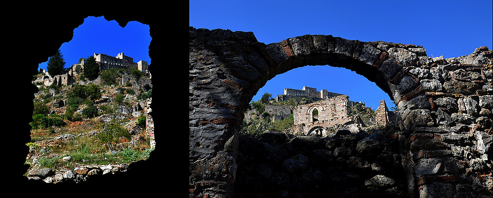 medieval ruins in Mystras