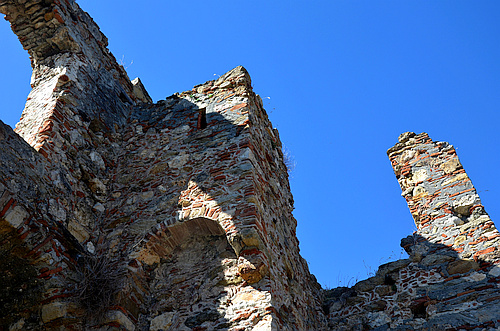 medieval ruins in Mystras