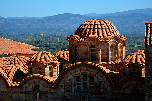 cupolas of Metropolis in Mystras