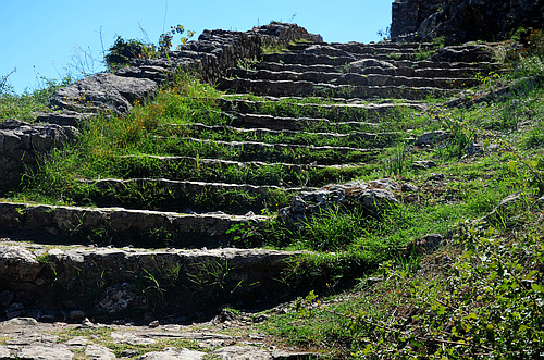 medieval ruins in Mystras